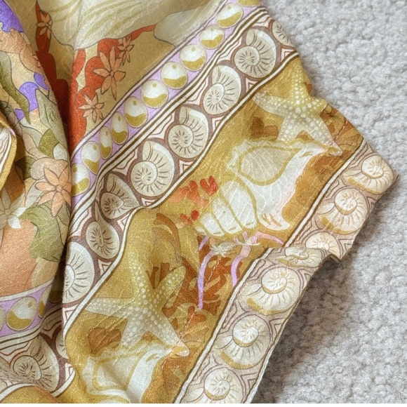 Spell And The Gypsy Madison Mermaid Maxi Robe Kimono Seashell Mermaid Motif S/M - Picture 11 of 15